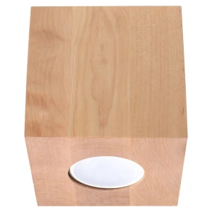 Lampa sufitowa QUAD naturalne drewno plafon SL.0493 SOLLUX LIGHTING