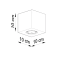 Lampa sufitowa QUAD naturalne drewno plafon SL.0493 SOLLUX LIGHTING