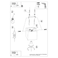 Lampa sufitowa QUAD naturalne drewno plafon SL.0493 SOLLUX LIGHTING