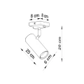 Lampa sufitowa DIREZIONE 1 biała plafon SL.0495 SOLLUX LIGHTING