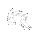 Lampa sufitowa DIREZIONE 2 biała plafon SL.0496 SOLLUX LIGHTING