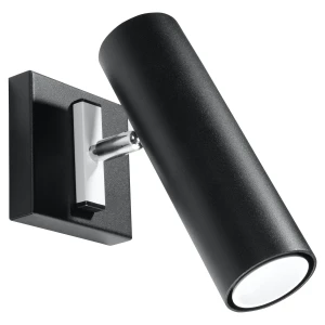Lampa ścienna DIREZIONE czarna kinkiet SL.0498 SOLLUX LIGHTING