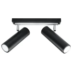 Lampa sufitowa DIREZIONE 2 czarna plafon SL.0500 SOLLUX LIGHTING