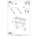 Lampa sufitowa DIREZIONE 2 czarna plafon SL.0500 SOLLUX LIGHTING