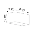 Lampa ścienna QUAD MAXI biała kinkiet SL.0525 SOLLUX LIGHTING