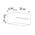 Lampa ścienna LOBO MAXI biała kinkiet SL.0528 SOLLUX LIGHTING
