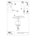 Lampa sufitowa QUAD 1 antracyt plafon SL.0567 SOLLUX LIGHTING