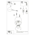 Lampa sufitowa ORBIS 1 antracyt plafon SL.0568 SOLLUX LIGHTING