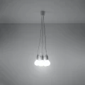 Lampa wisząca DIEGO 5 biała zwis SL.0571 SOLLUX LIGHTING