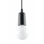 Lampa wisząca DIEGO 1 czarna zwis SL.0572 SOLLUX LIGHTING