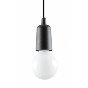 Lampa wisząca DIEGO 1 czarna zwis SL.0572 SOLLUX LIGHTING