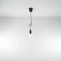 Lampa wisząca DIEGO 1 czarna zwis SL.0572 SOLLUX LIGHTING