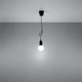 Lampa wisząca DIEGO 1 czarna zwis SL.0572 SOLLUX LIGHTING