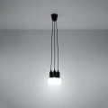 Lampa wisząca DIEGO 3 czarna zwis SL.0573 SOLLUX LIGHTING