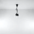 Lampa wisząca DIEGO 3 czarna zwis SL.0573 SOLLUX LIGHTING