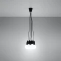 Lampa wisząca DIEGO 5 czarna zwis SL.0574 SOLLUX LIGHTING