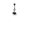 Lampa wisząca DIEGO 5 czarna zwis SL.0574 SOLLUX LIGHTING