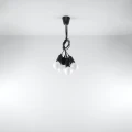 Lampa wisząca DIEGO 5 czarna zwis SL.0574 SOLLUX LIGHTING