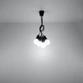 Lampa wisząca DIEGO 5 czarna zwis SL.0574 SOLLUX LIGHTING
