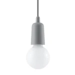 Lampa wisząca DIEGO 1 szara zwis SL.0575 SOLLUX LIGHTING