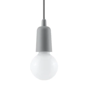 Lampa wisząca DIEGO 1 szara zwis SL.0575 SOLLUX LIGHTING