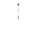 Lampa wisząca DIEGO 1 szara zwis SL.0575 SOLLUX LIGHTING
