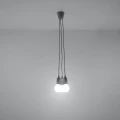 Lampa wisząca DIEGO 3 szara zwis SL.0576 SOLLUX LIGHTING