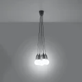 Lampa wisząca DIEGO 5 szara zwis SL.0577 SOLLUX LIGHTING