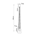 Lampa wisząca DIEGO 5 szara zwis SL.0577 SOLLUX LIGHTING