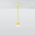 Lampa wisząca DIEGO 3 żółta zwis SL.0579 SOLLUX LIGHTING