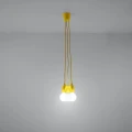 Lampa wisząca DIEGO 3 żółta zwis SL.0579 SOLLUX LIGHTING