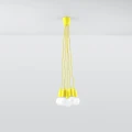Lampa wisząca DIEGO 5 żółta zwis SL.0580 SOLLUX LIGHTING