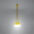 Lampa wisząca DIEGO 5 żółta zwis SL.0580 SOLLUX LIGHTING