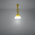 Lampa wisząca DIEGO 5 żółta zwis SL.0580 SOLLUX LIGHTING