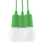 Lampa wisząca DIEGO 3 zielona zwis SL.0582 SOLLUX LIGHTING