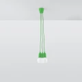 Lampa wisząca DIEGO 3 zielona zwis SL.0582 SOLLUX LIGHTING