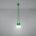 Lampa wisząca DIEGO 3 zielona zwis SL.0582 SOLLUX LIGHTING