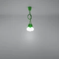 Lampa wisząca DIEGO 3 zielona zwis SL.0582 SOLLUX LIGHTING