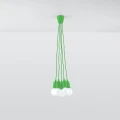 Lampa wisząca DIEGO 5 zielona zwis SL.0583 SOLLUX LIGHTING