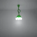 Lampa wisząca DIEGO 5 zielona zwis SL.0583 SOLLUX LIGHTING