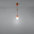 Lampa wisząca DIEGO 1 pomarańczowa zwis SL.0584 SOLLUX LIGHTING