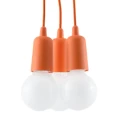 Lampa wisząca DIEGO 3 pomarańczowa zwis SL.0585 SOLLUX LIGHTING