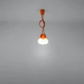 Lampa wisząca DIEGO 3 pomarańczowa zwis SL.0585 SOLLUX LIGHTING