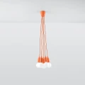 Lampa wisząca DIEGO 5 pomarańczowa zwis SL.0586 SOLLUX LIGHTING