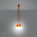 Lampa wisząca DIEGO 5 pomarańczowa zwis SL.0586 SOLLUX LIGHTING