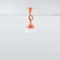 Lampa wisząca DIEGO 5 pomarańczowa zwis SL.0586 SOLLUX LIGHTING