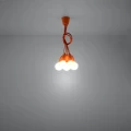 Lampa wisząca DIEGO 5 pomarańczowa zwis SL.0586 SOLLUX LIGHTING