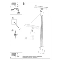 Lampa wisząca DIEGO 5 pomarańczowa zwis SL.0586 SOLLUX LIGHTING