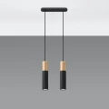 Lampa wisząca PABLO 2 czarna zwis SL.0633 SOLLUX LIGHTING