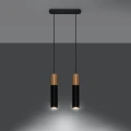 Lampa wisząca PABLO 2 czarna zwis SL.0633 SOLLUX LIGHTING
